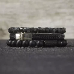 Armband^Rebel & Rose No Balls Please - Slices - Grey Seduction - 6mm |