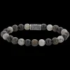 Armband^Rebel & Rose Silverbead - Mix Brown 925 - 8mm |