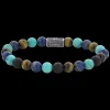 Armband | Armband^Rebel & Rose Silverbead - Mix Turquoise 925 - 8mm |