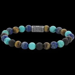 Armband | Armband^Rebel & Rose Silverbead - Mix Turquoise 925 - 8mm |