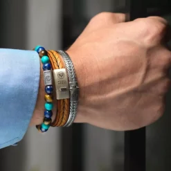 Armband | Armband^Rebel & Rose Silverbead - Mix Turquoise 925 - 8mm |