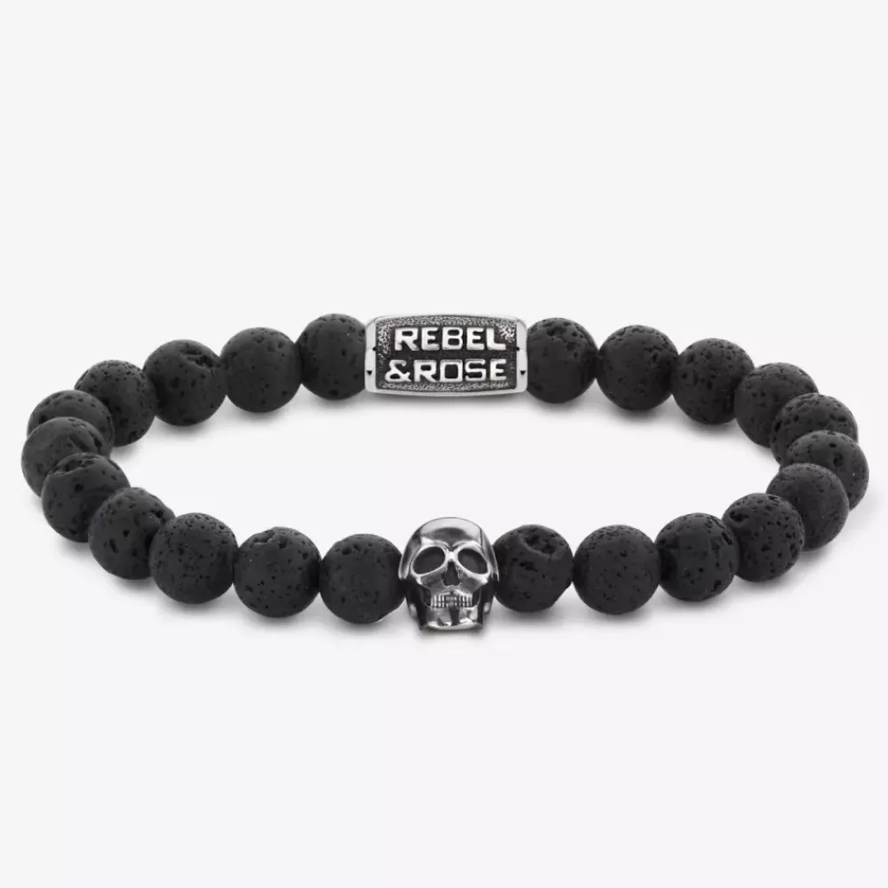 Armband | Armband^Rebel & Rose Skull-series - Skull Black Moon |