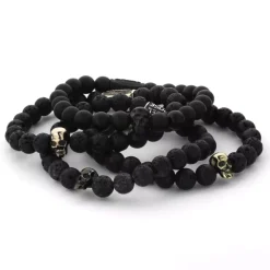 Armband | Armband^Rebel & Rose Skull-series - Skull Black Moon |