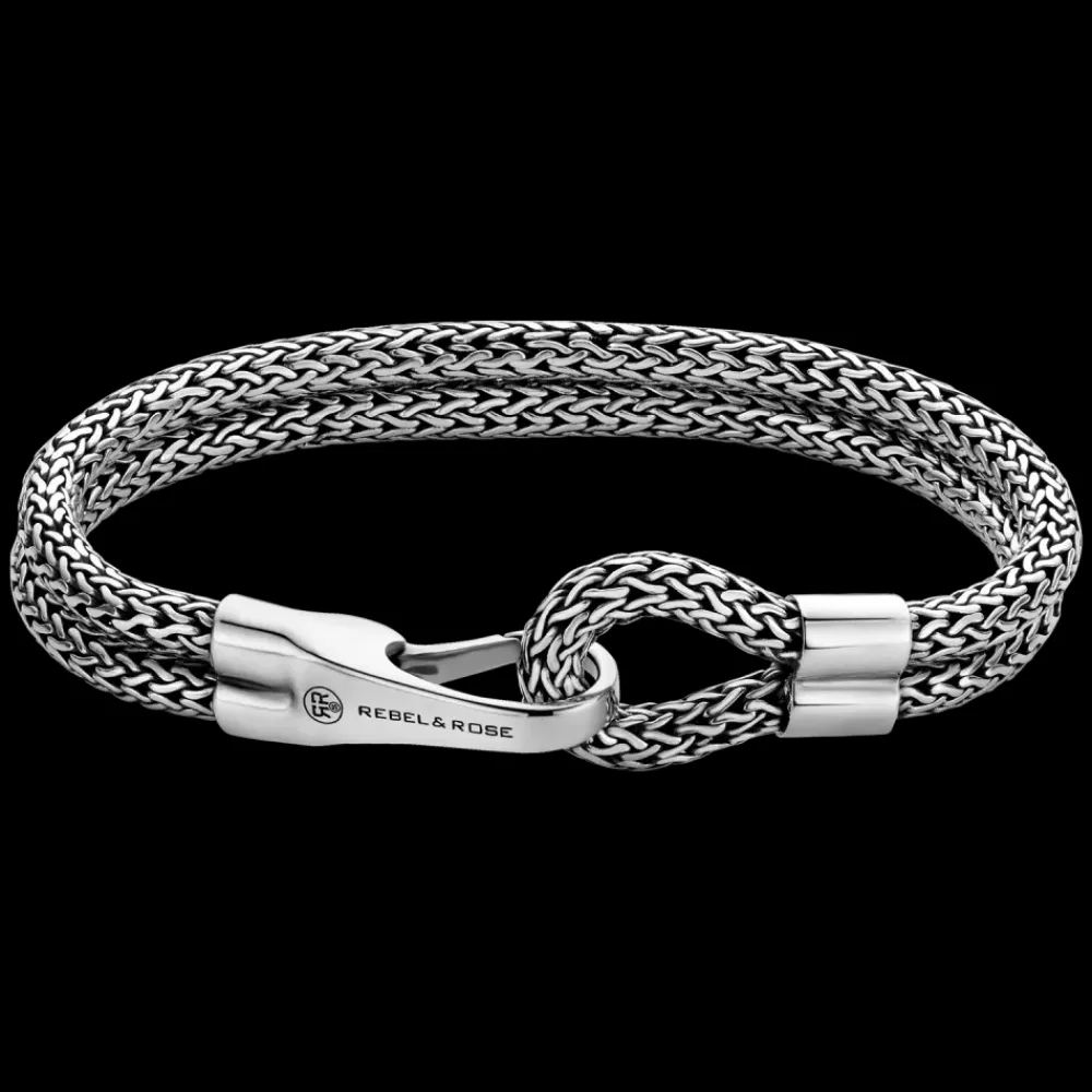 Armband^Rebel & Rose Sterling Silver Line - Double Hooked Eight |