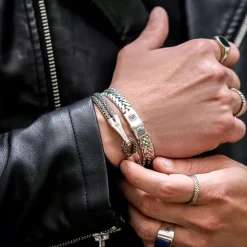 Armband^Rebel & Rose Sterling Silver Line - Double Hooked Eight |