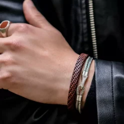 Armband^Rebel & Rose Sterling Silver Line - Double Hooked Six |