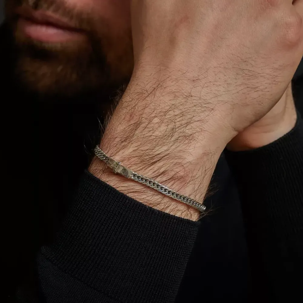 Armband | Armband^Rebel & Rose Sterling Silver Line - Small Link Four |