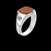 Ring^Rebel & Rose Sterling Silver Rings - Ring Square Red   |