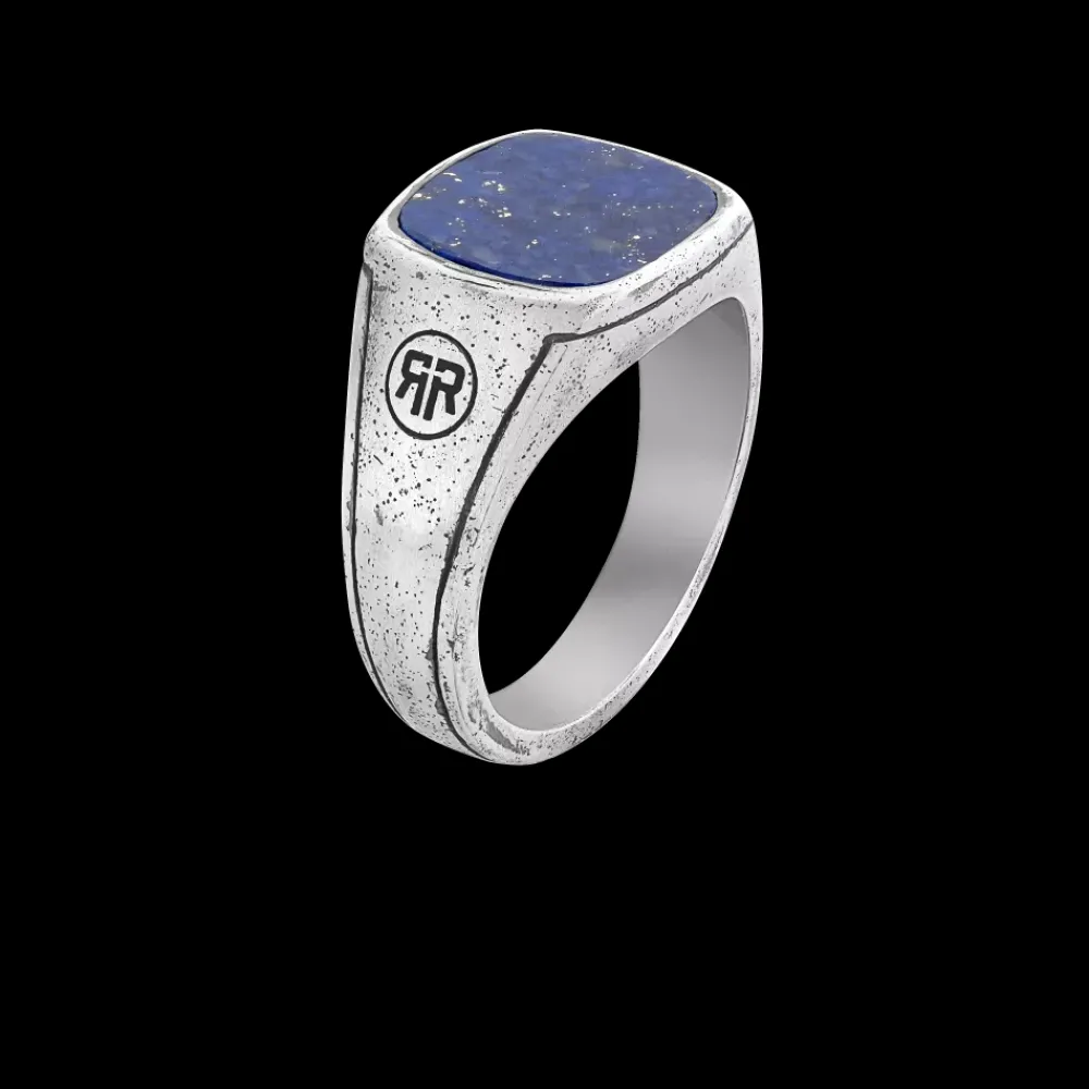 Ring^Rebel & Rose Sterling Silver Rings - Ring Square Vintage Lapis |