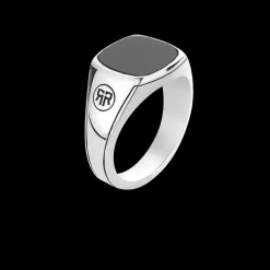 Ring^Rebel & Rose Sterling Silver Rings - Ring Square Onyx   |