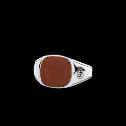Ring^Rebel & Rose Sterling Silver Rings - Ring Square Red   |