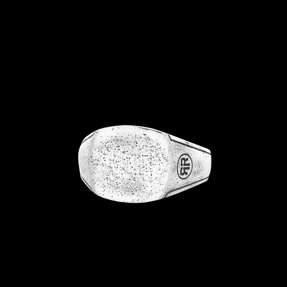 Ring^Rebel & Rose Sterling Silver Rings - Ring Square Vintage Silver Shine |