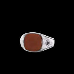 Ring^Rebel & Rose Sterling Silver Rings - Ring Square Vintage Red   |