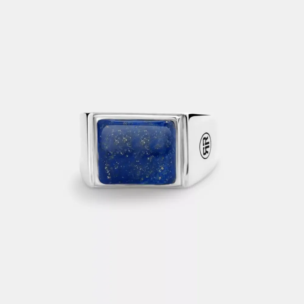 Ring^Rebel & Rose Sterling Silver Rings - Ring Square Lapis Lowneck |
