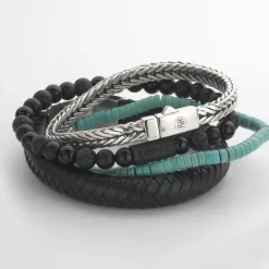 Armband | Armband^Rebel & Rose Stones Only - Black Rocks - 6mm |