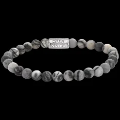 Armband | Armband^Rebel & Rose Stones Only - Black Wolf - 6mm |