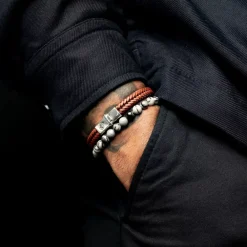 Armband | Armband^Rebel & Rose Stones Only - Black Wolf - 6mm |