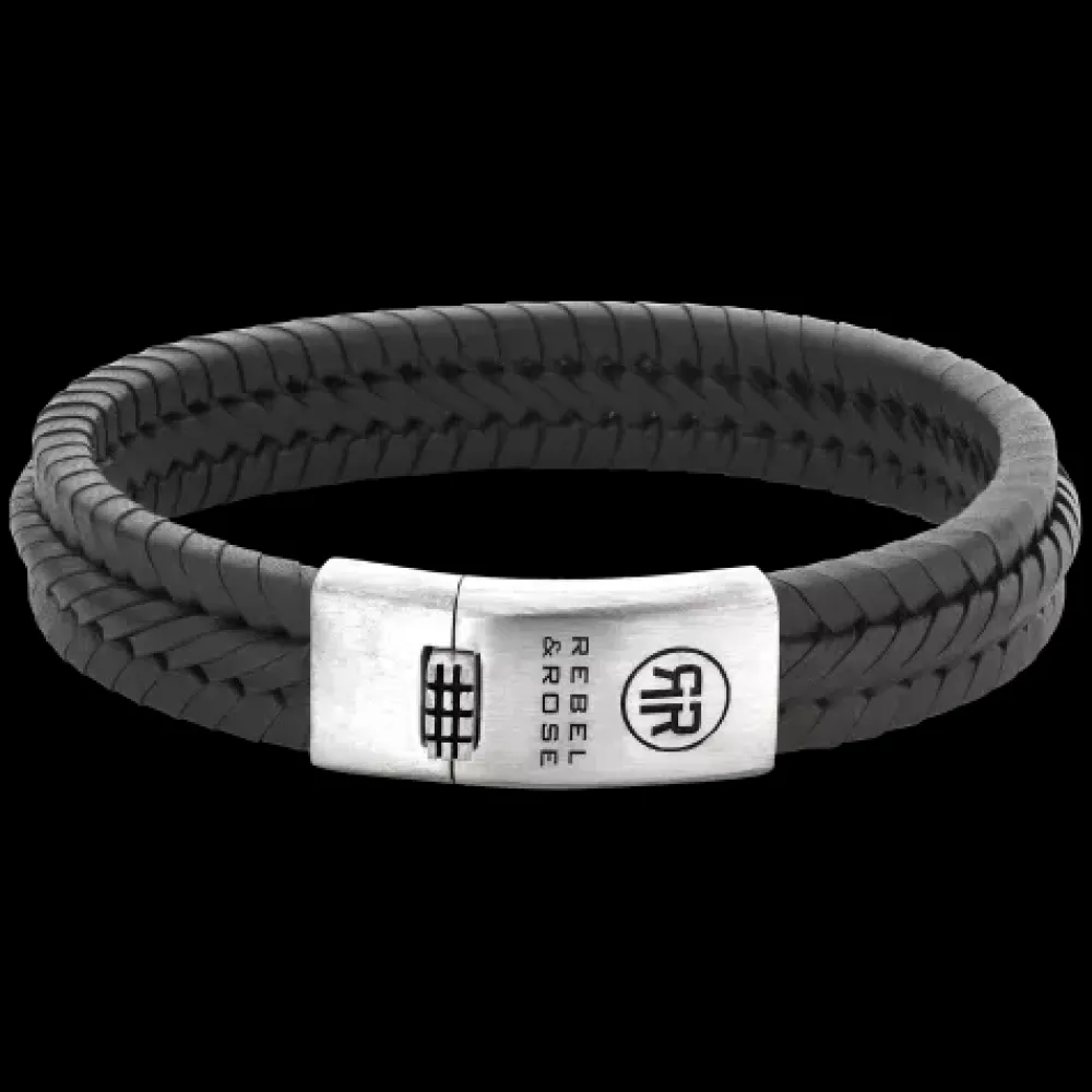 Armband | Armband^Rebel & Rose Stones Only - Black Wolf - 8mm |