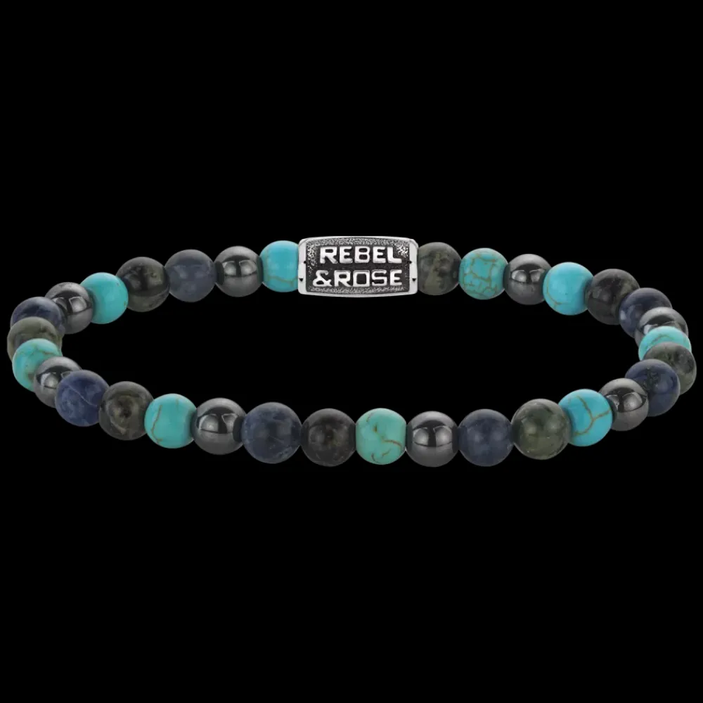 Armband^Rebel & Rose Stones Only - Blue Nights Vintage - 6mm |