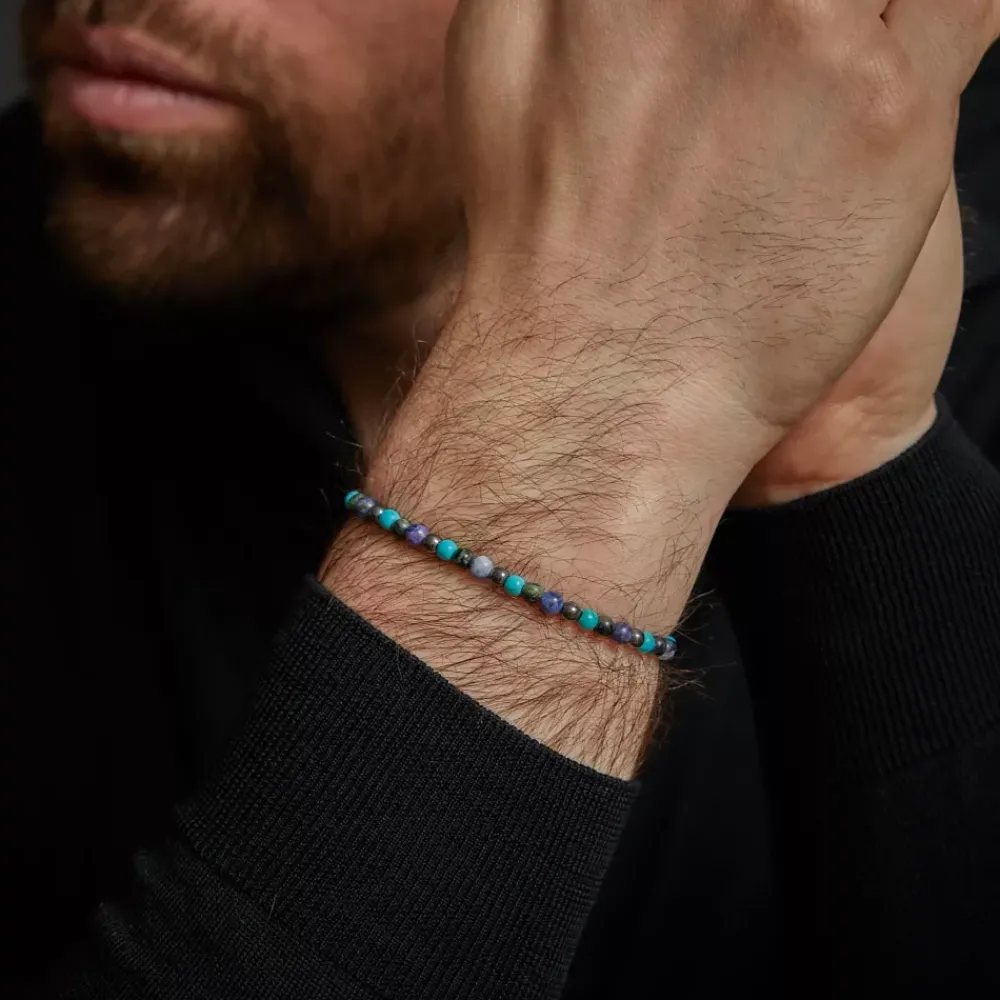 Armband | Armband^Rebel & Rose Stones Only - Blue Nights - 4mm |