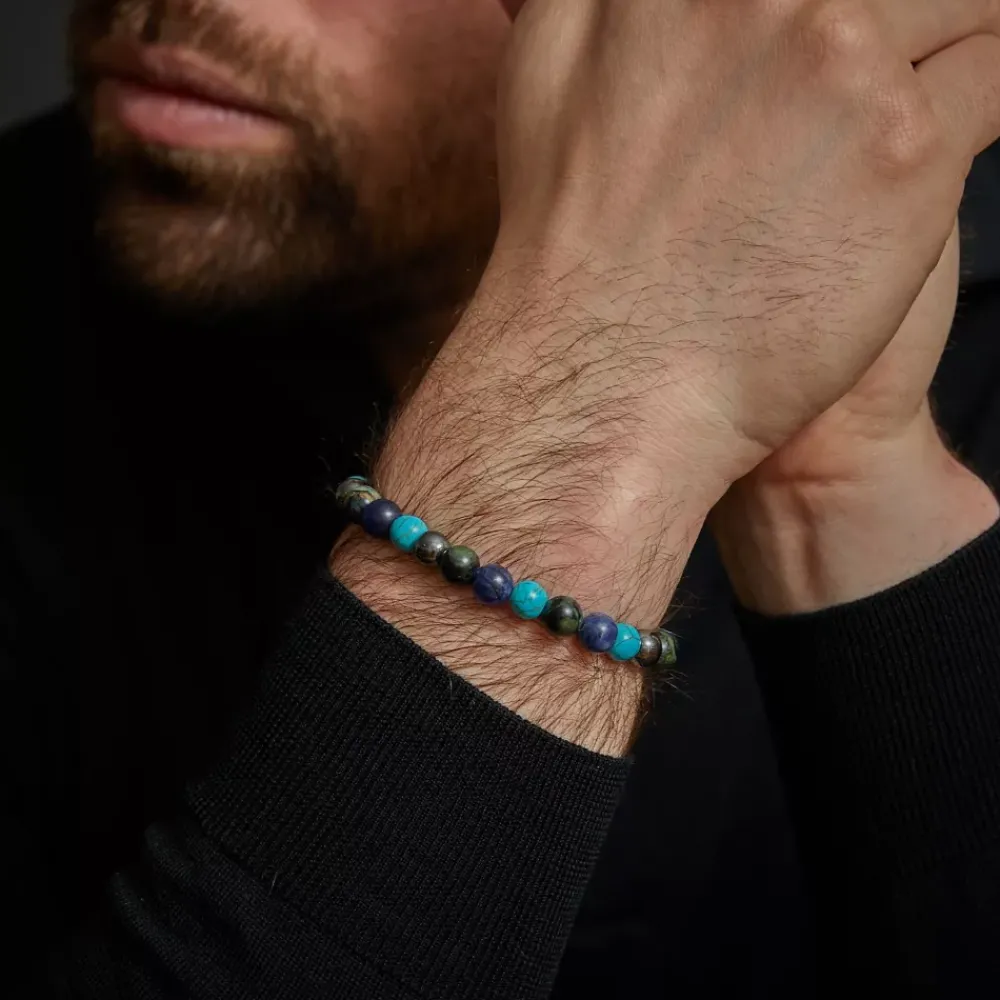 Armband^Rebel & Rose Stones Only - Blue Nights Vintage - 8mm |