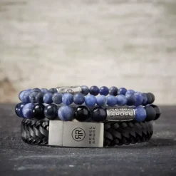 Armband | Armband^Rebel & Rose Stones Only - Blue Rocks - 8mm |