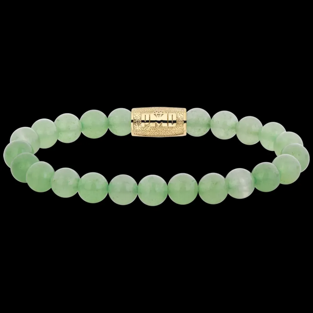 Armband | Armband^Rebel & Rose Stones Only - Bottle Green PMD Yellowgold - 8mm - po |