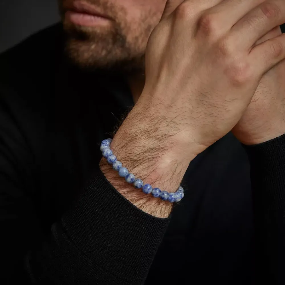 Armband^Rebel & Rose Stones Only - Dutch Delfts Blue - 8mm |