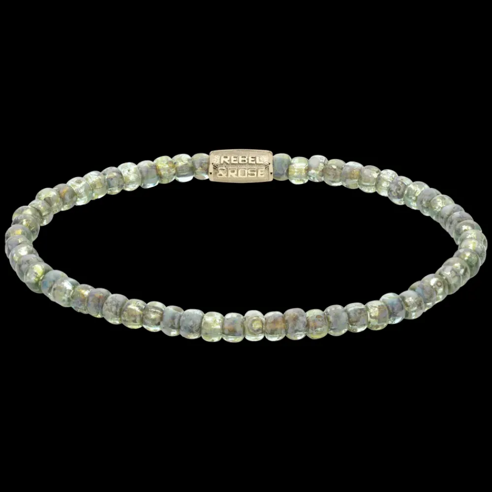Armband^Rebel & Rose Stones Only - Glass Rocks Secret Garden Yellowgold - 4mm |