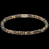 Armband^Rebel & Rose Stones Only - Glass Rocks Tiger Yellowgold - 4mm |