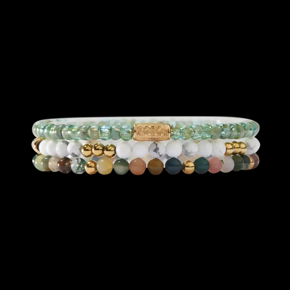 Armband^Rebel & Rose Stones Only - Glass Rocks Secret Garden Yellowgold - 4mm |