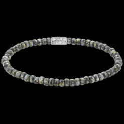 Armband^Rebel & Rose Stones Only - Glass Rocks Black Leopard - 4mm |
