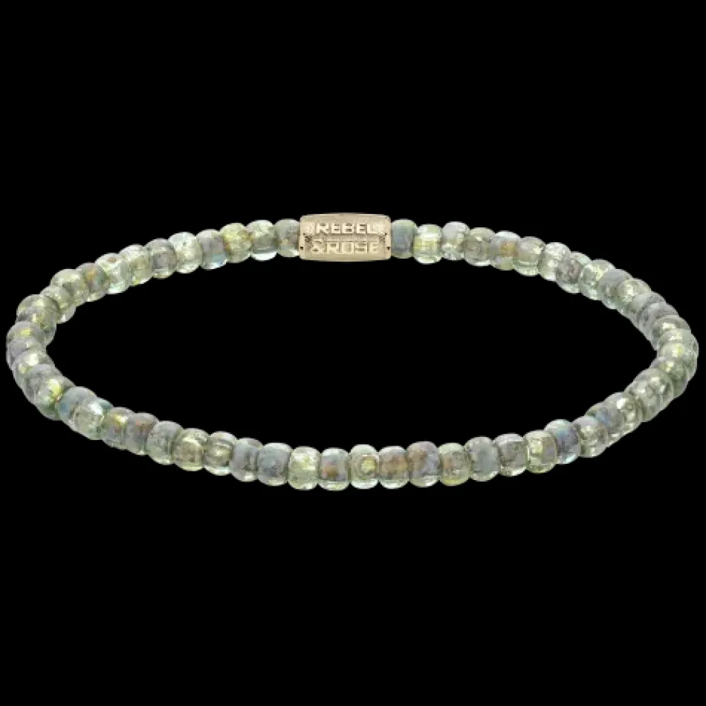 Armband^Rebel & Rose Stones Only - Glass Rocks Secret Garden Yellowgold - 4mm |