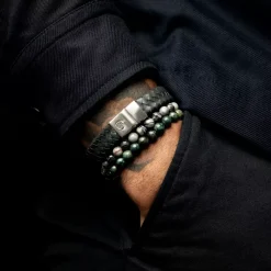 Armband^Rebel & Rose Stones Only - Green Rocks - 6mm |