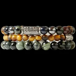 Armband^Rebel & Rose Stones Only - Green Rocks - 8mm |