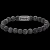 Armband^Rebel & Rose Stones Only - Grey Seduction Vintage - 8mm |