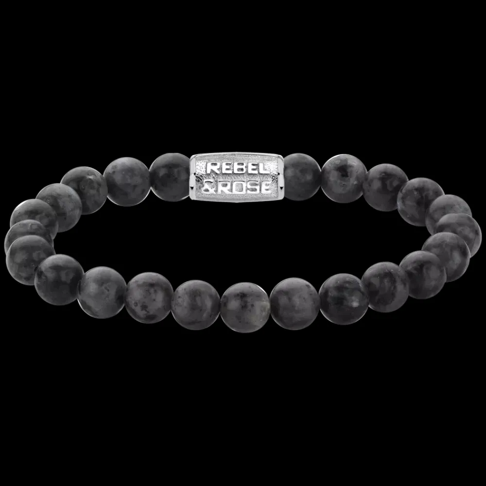 Armband | Armband^Rebel & Rose Stones Only - Grey Seduction - 8mm |