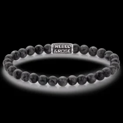 Armband^Rebel & Rose Stones Only - Grey Seduction Vintage - 6mm |