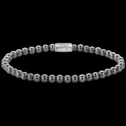 Armband | Armband^Rebel & Rose Stones Only - Grey Silver Shine - 4mm |