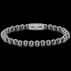Armband | Armband^Rebel & Rose Stones Only - Grey Silver Shine DV - 6mm |