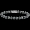 Armband | Armband^Rebel & Rose Stones Only - Grey Silver Shine DV - 8mm |