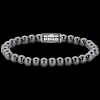 Armband | Armband^Rebel & Rose Stones Only - Grey Silver Shine PMD - 6mm |