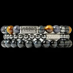 Armband | Armband^Rebel & Rose Stones Only - Grey Silver Shine DV - 6mm |