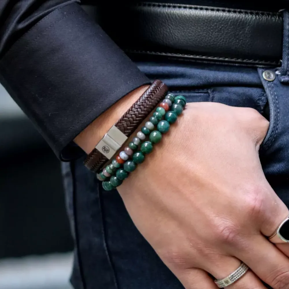 Armband | Armband^Rebel & Rose Stones Only - Indian Summer Round Slices - 6mm |