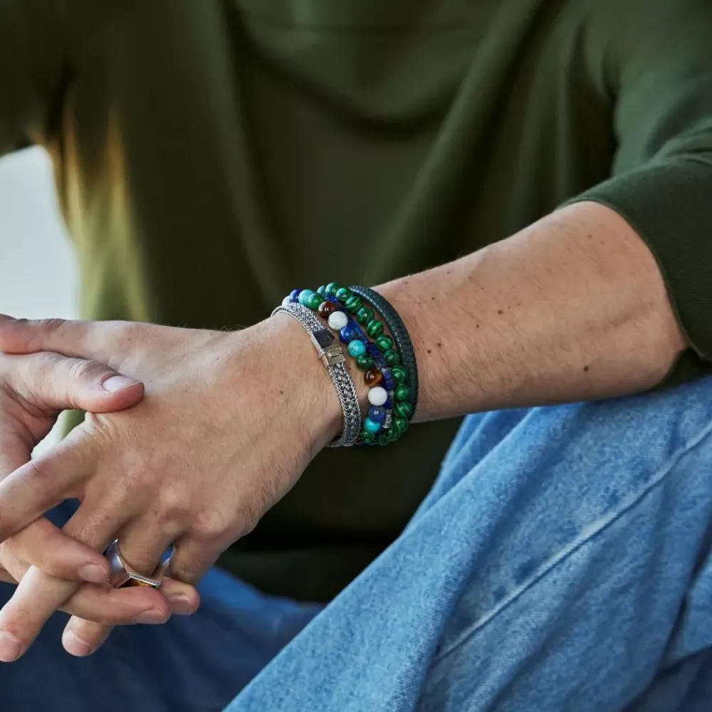 Armband^Rebel & Rose Stones Only - Malachite Green - 8mm |