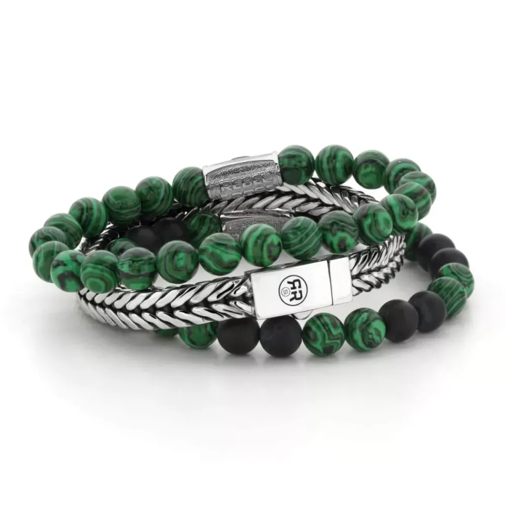 Armband^Rebel & Rose Stones Only - Malachite Green - 8mm |