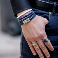 Armband | Armband^Rebel & Rose Stones Only - Matt Midnight - 8mm |