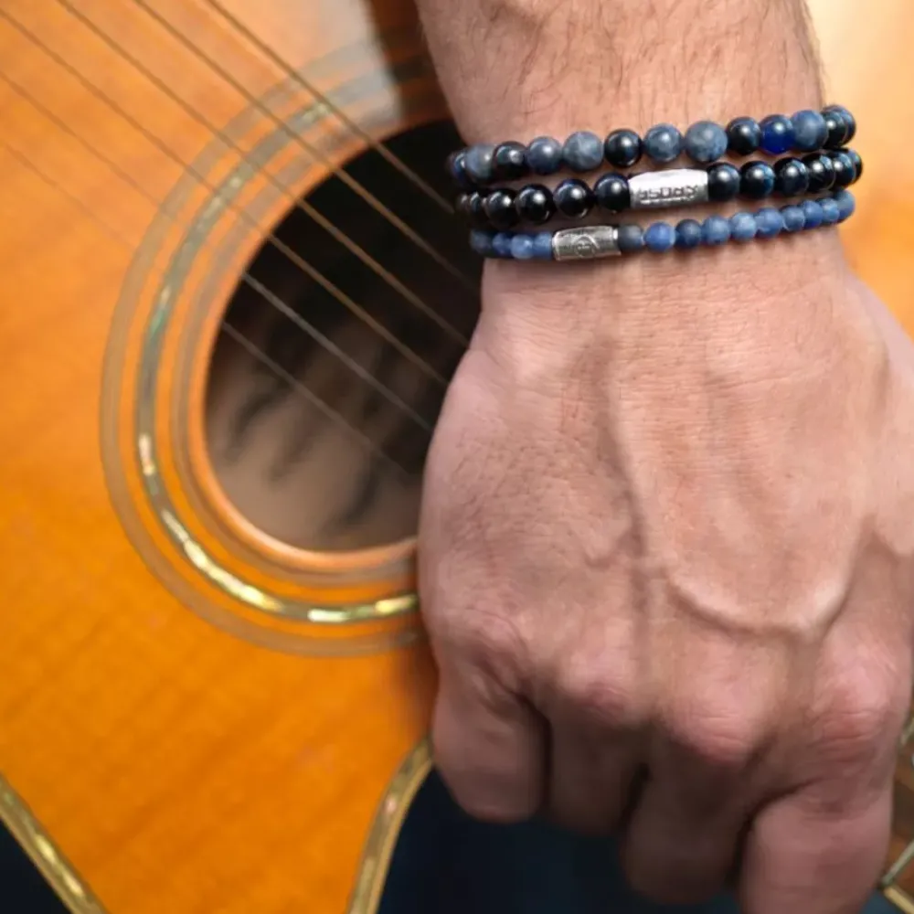 Armband | Armband^Rebel & Rose Stones Only - Matt Midnight - 6mm |