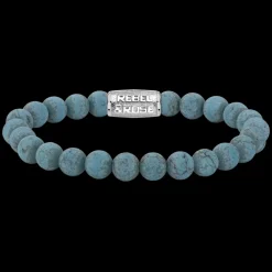 Armband | Armband^Rebel & Rose Stones Only - Matt Turquoise Delight - 8mm |