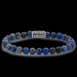 Armband^Rebel & Rose Stones Only - Midnight Blue Vintage - 6mm |
